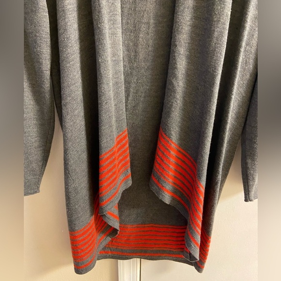 Eileen Fisher sweater cardigan grey merino wool Medium - Picture 3 of 8